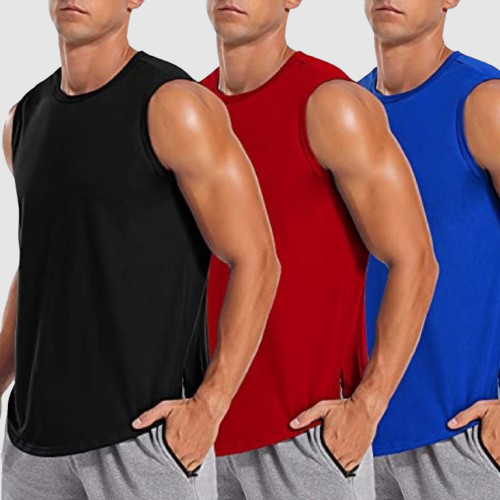Muscle Max Sleeveless Gym Tank Men’s Performance Fit - Image 2