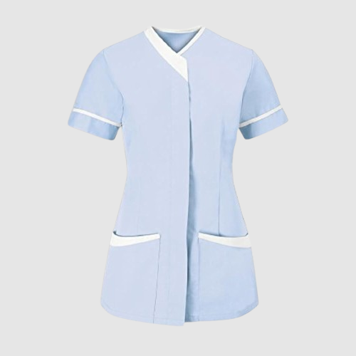 Sky Blue Nursing Tunic with Side Zipper Women’s Edition - Image 2