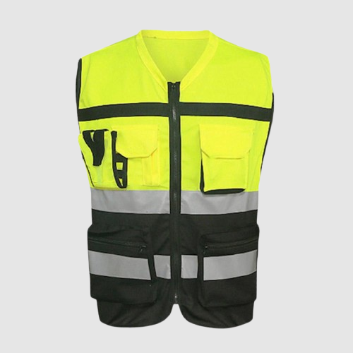 High Visibility Safety Vest Reflective Strips with Adjustable Fit - Image 2